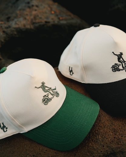 The Pathfinder Green Brim Snapback | Minimalist Western Hat