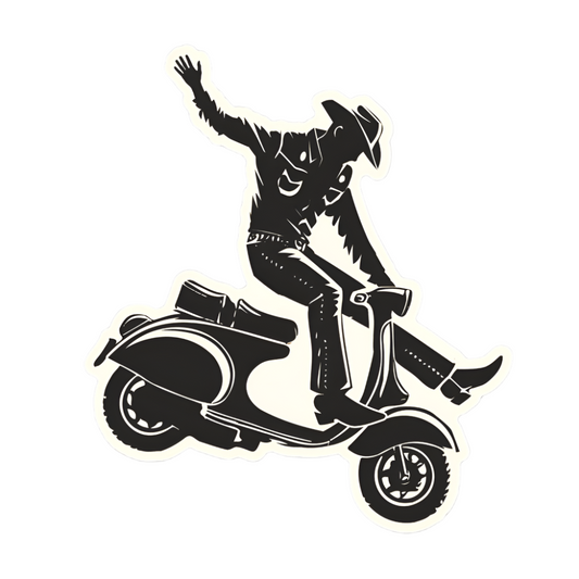 Urban Cowboy Rider Sticker