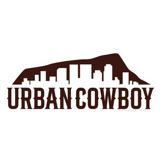 Honolulu skyline logo sticker – Urban Cowboy Co. vinyl decal